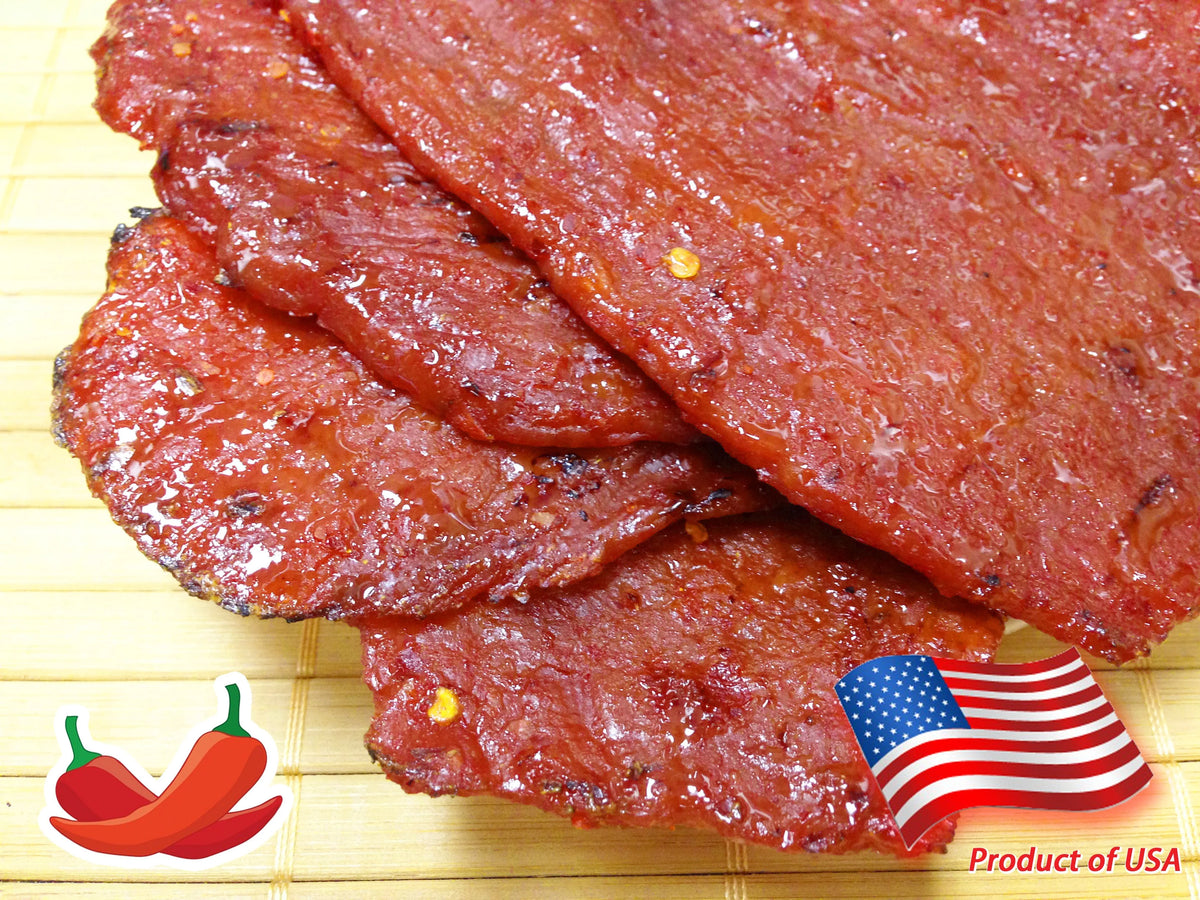 Spicy Fire-Grilled Beef Jerky 8 oz Y216