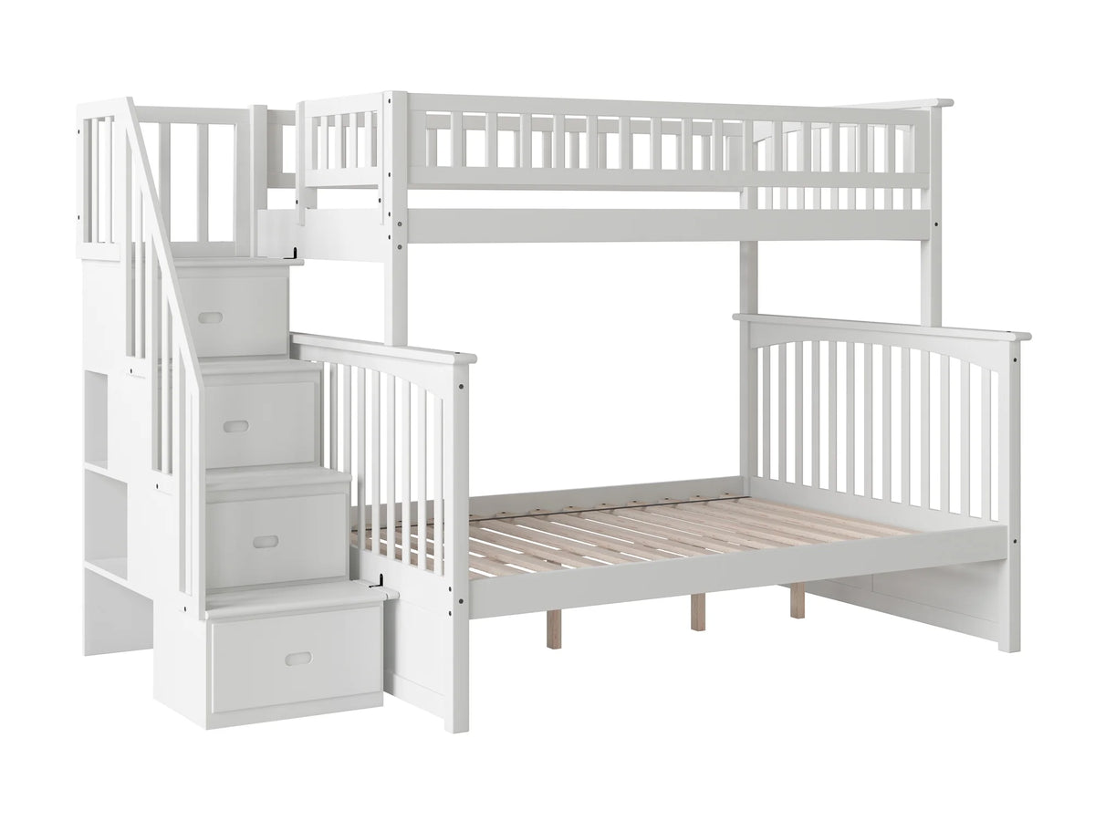 White Twin over Full Bunk Bed C402067