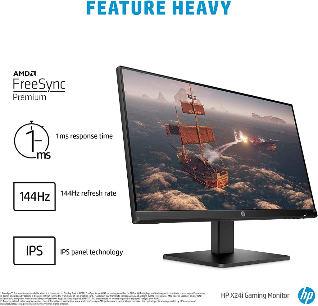 24" FHD IPS Gaming Monitor, 144Hz, 1ms, Anti-Glare, HDMI & Display Port P50442
