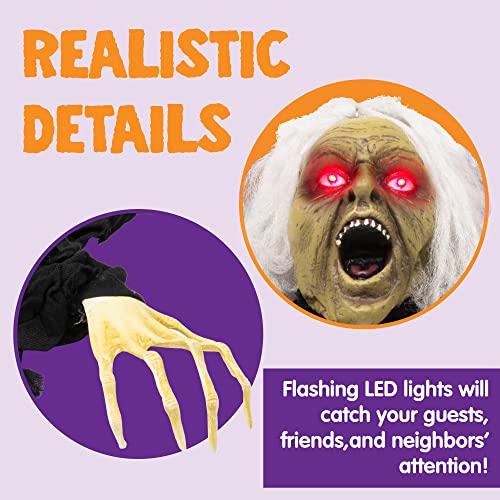 Zombie Halloween Decoration with Sound Effect & Lighted Eyes O935991