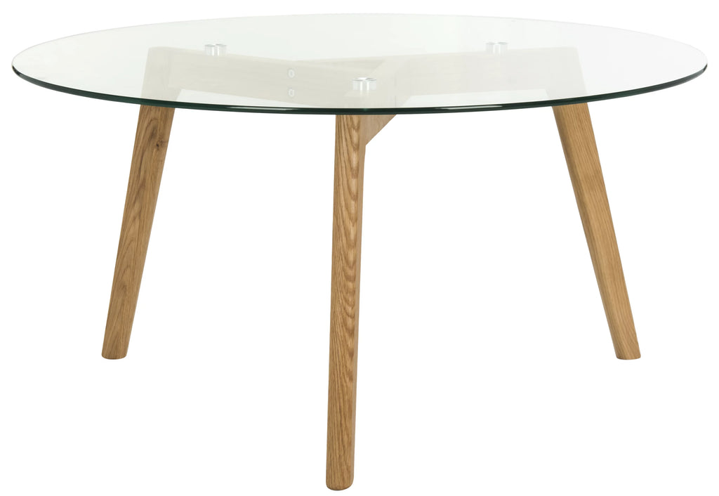 Round Glass Coffee Table L554