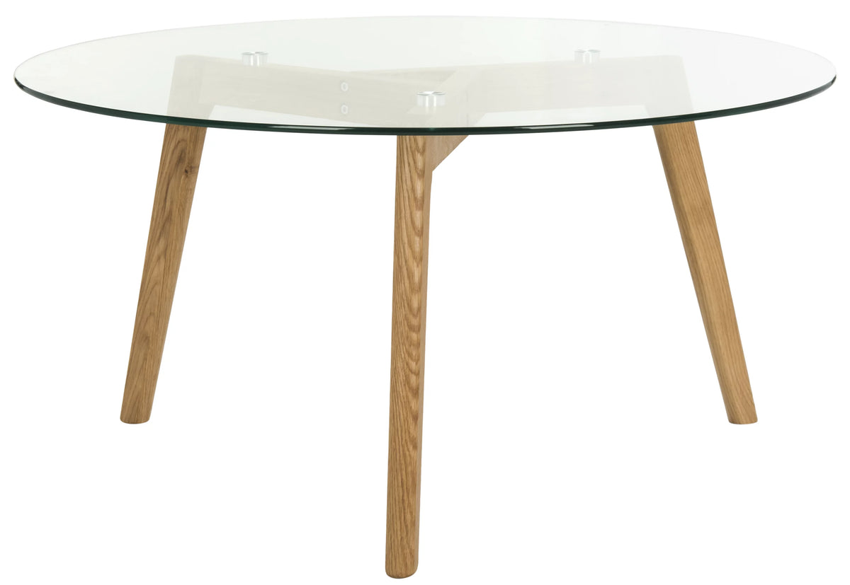 Round Glass Coffee Table L554