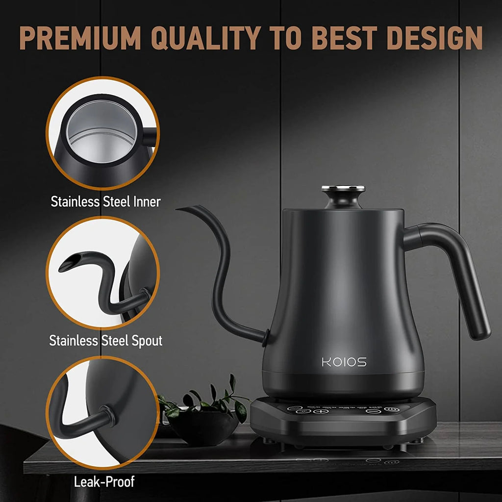 Electric Gooseneck Kettle, Stainless Steel, 1200W, 0.8L U53505