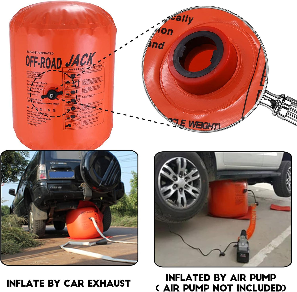 4T Inflatable Exhaust Air Jack Z9784