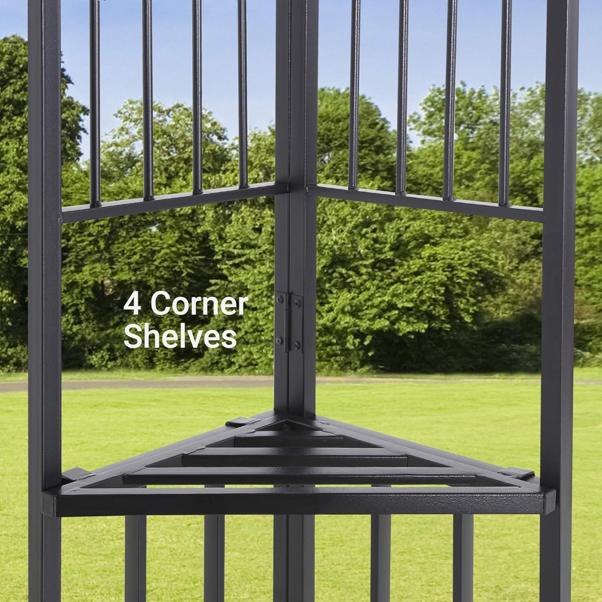 10x10 Outdoor Gazebo with Mosquito Netting Metal Frame Khaki C6646