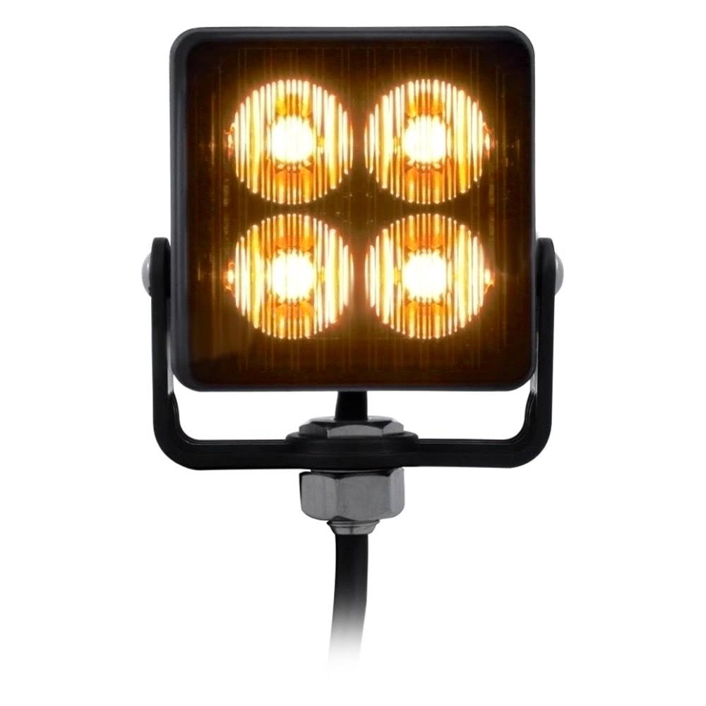 Amber LED Square Warning Light N2019