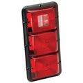 Triple Tail Light Vertical Red Black Base F661