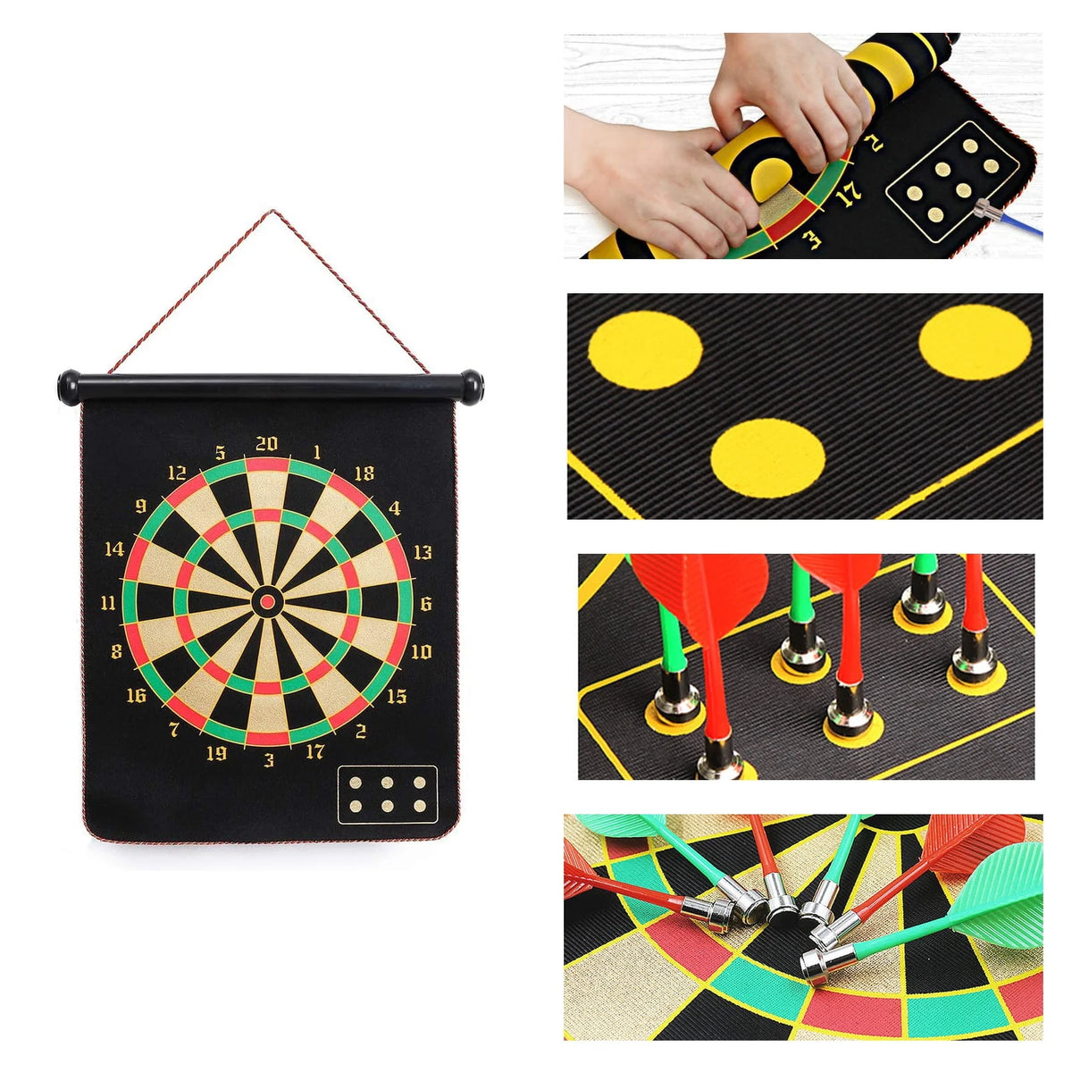 Double-Sided Magnetic Dart Board Game V605