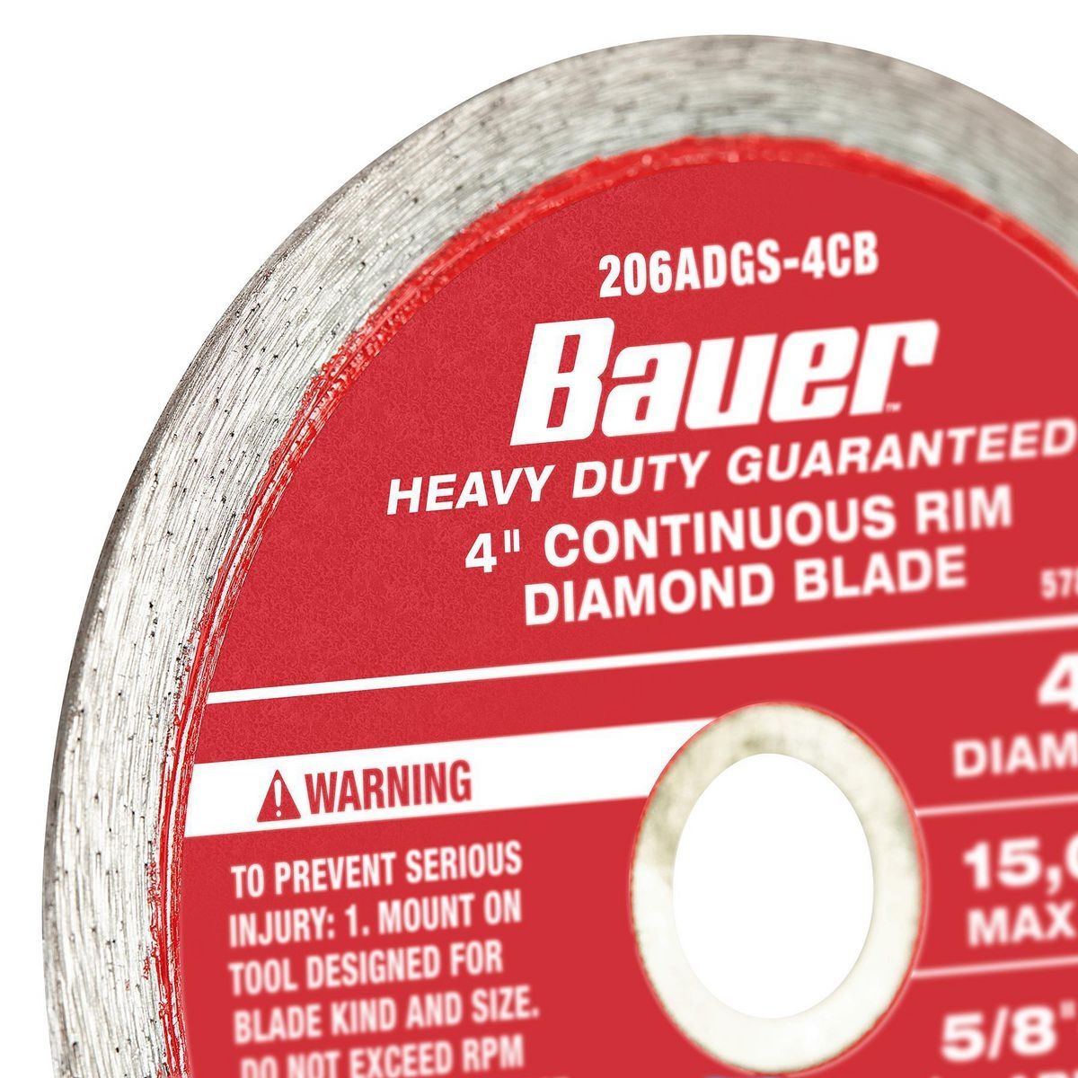 4 in. Continuous Rim Wet Cut Diamond Saw Blade J656