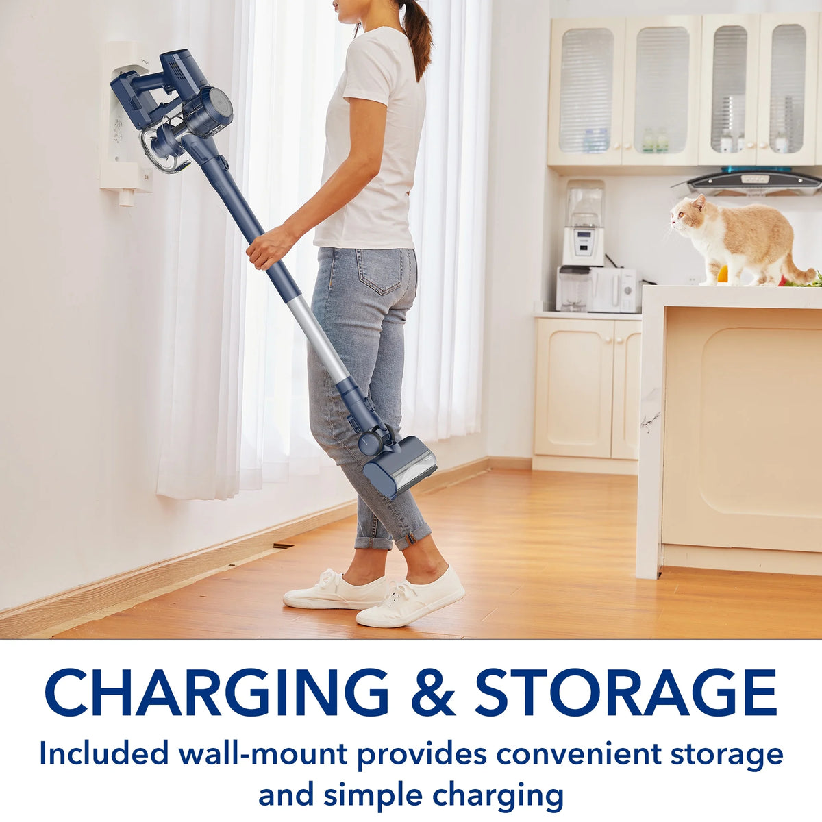 Cordless Stick Vacuum Cleaner with ZeroTangle Brush Head I7050