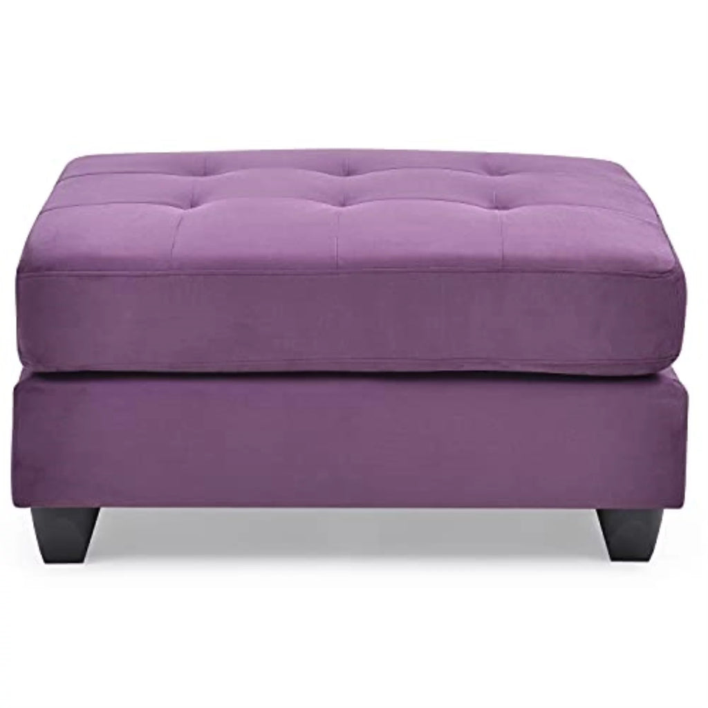Purple Microsuede Ottoman M332183