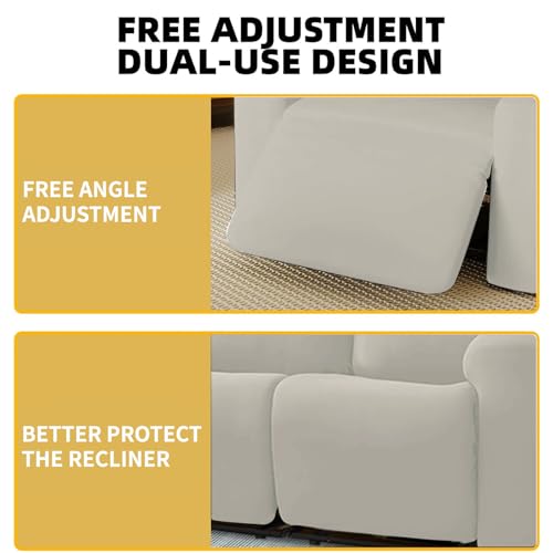 Orange 2 Seat Stretch Soft Recliner Sofa Cover G276