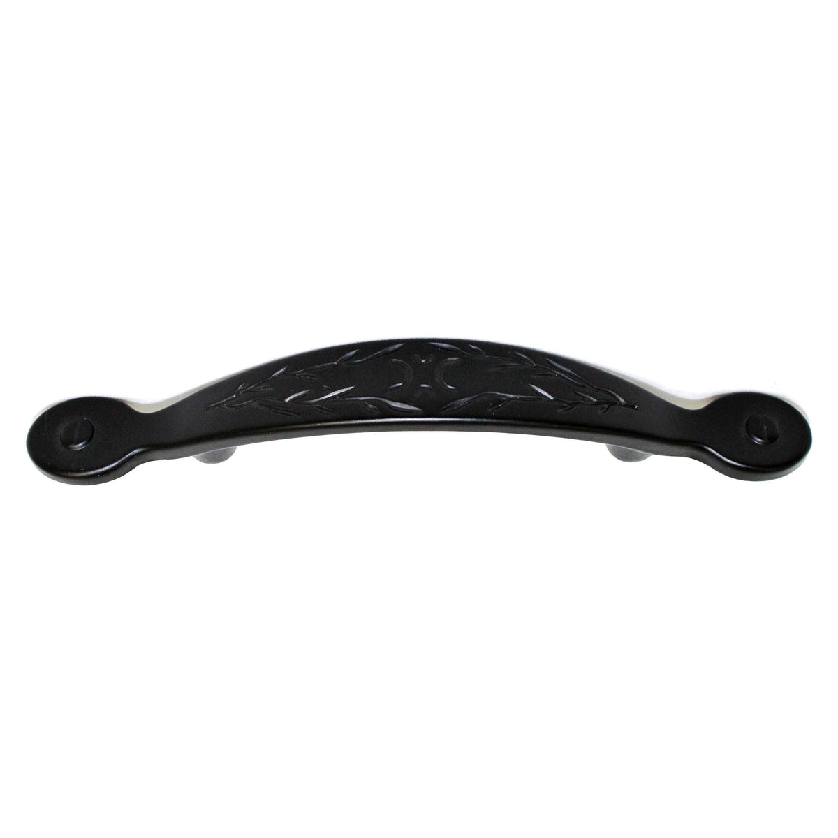 Matte Black Zinc Leaf Cabinet Pulls Pack of 25 J52315