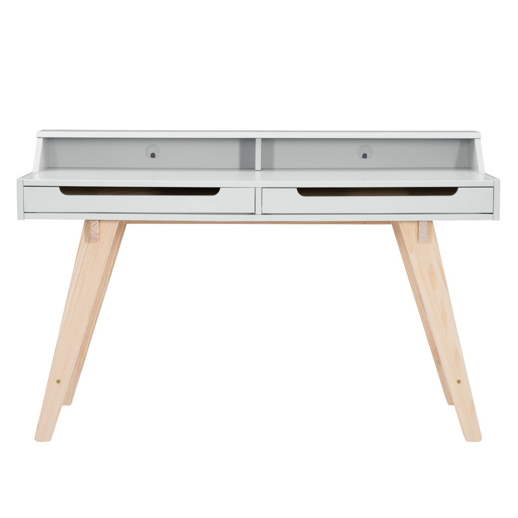 2-Drawer Desk, Natural and White Finish J597567
