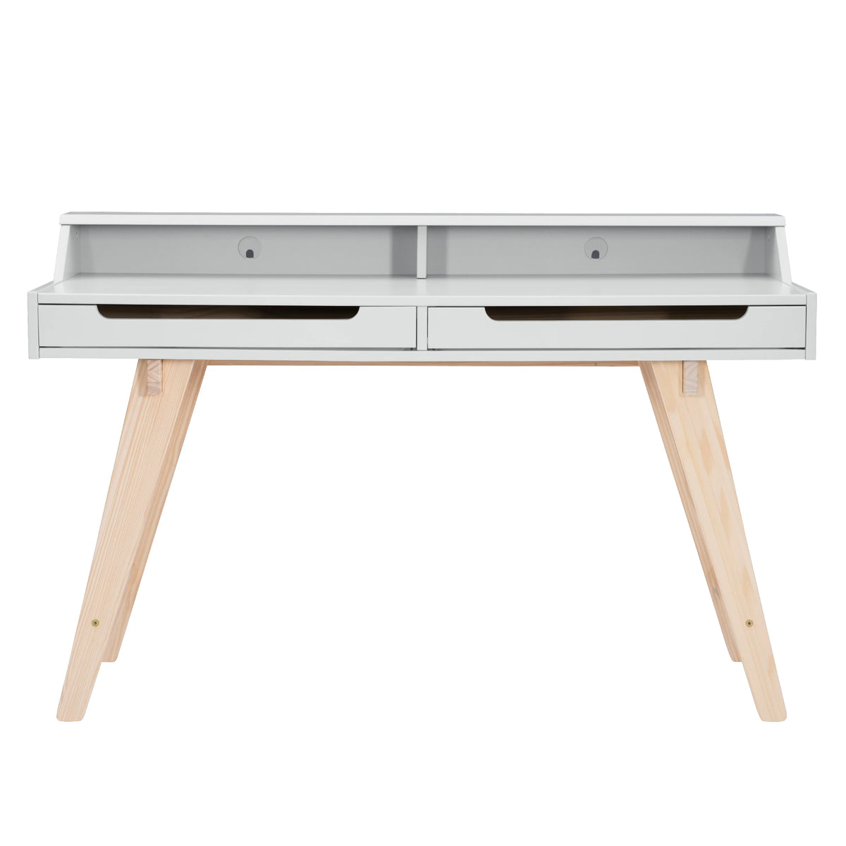 2-Drawer Desk, Natural and White Finish J597567