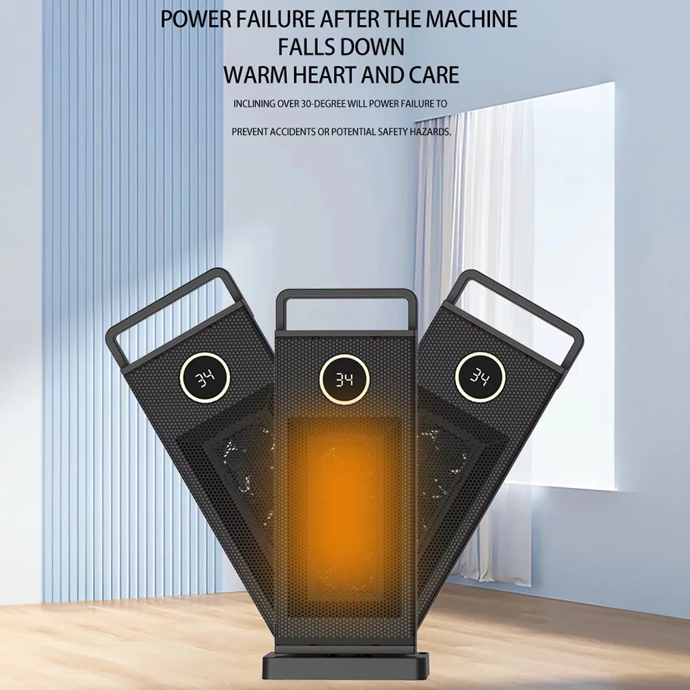 2000W PTC Ceramic Space Heater with 12H Timer and 60° Oscillation A1262