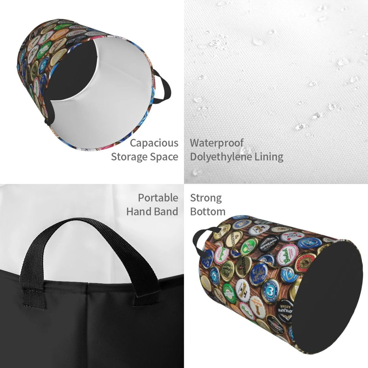 Waterproof Foldable Laundry Hamper with Handles I2661