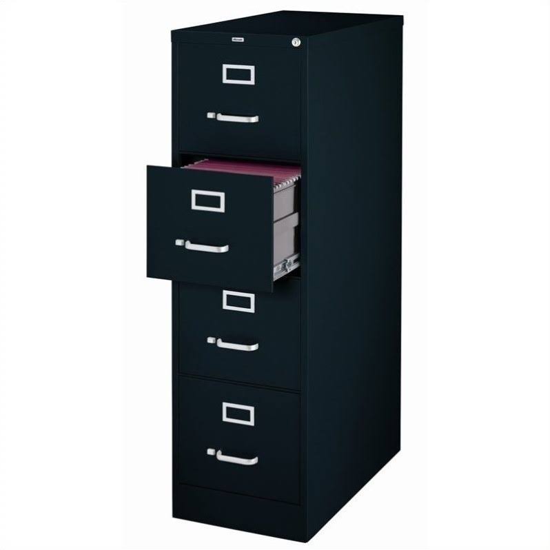 2 Piece File Cabinet and Mobile Dolly Set in Black S692