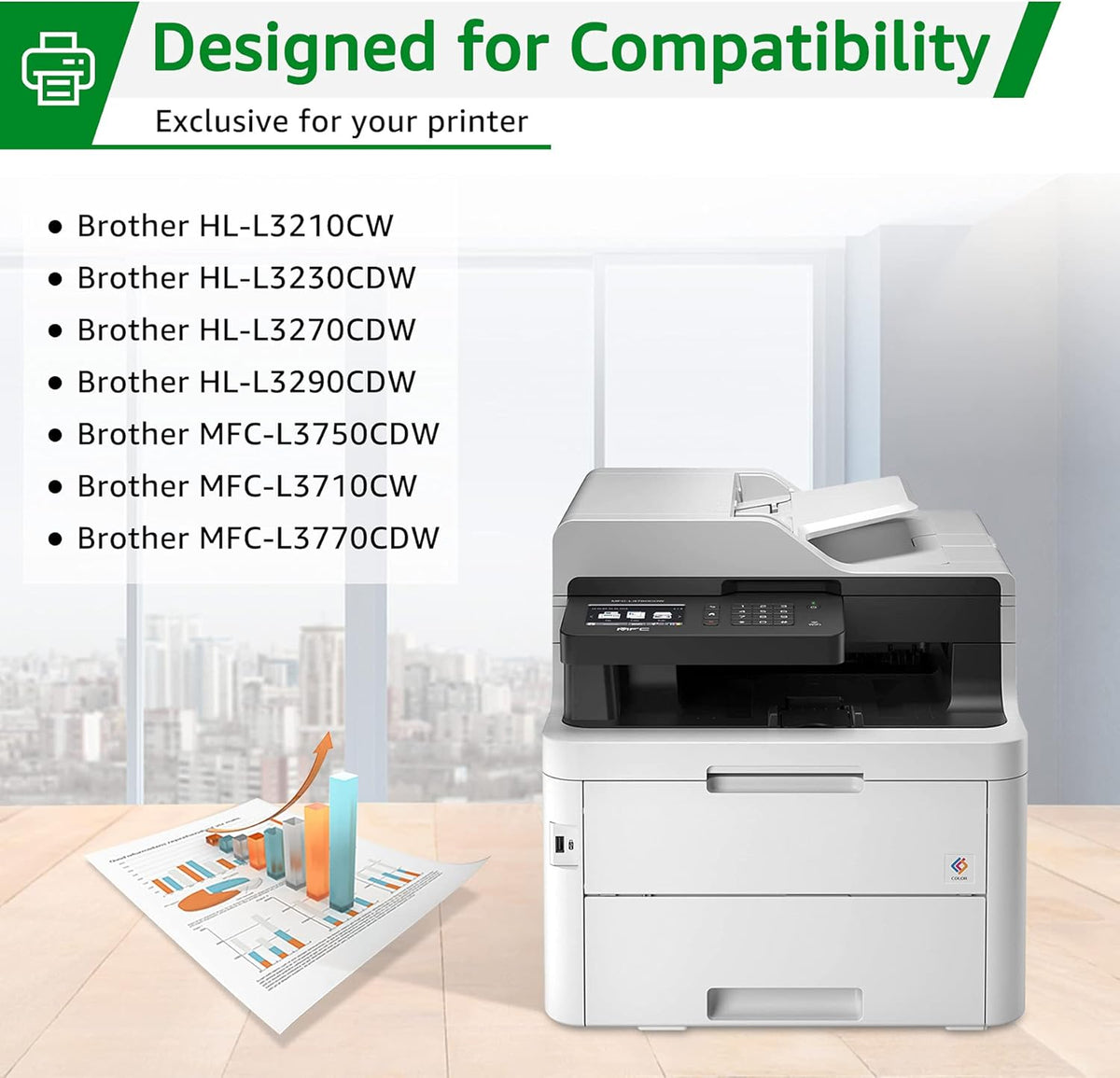 Compatible Toner Cartridge Replacement 5-Pack M4701