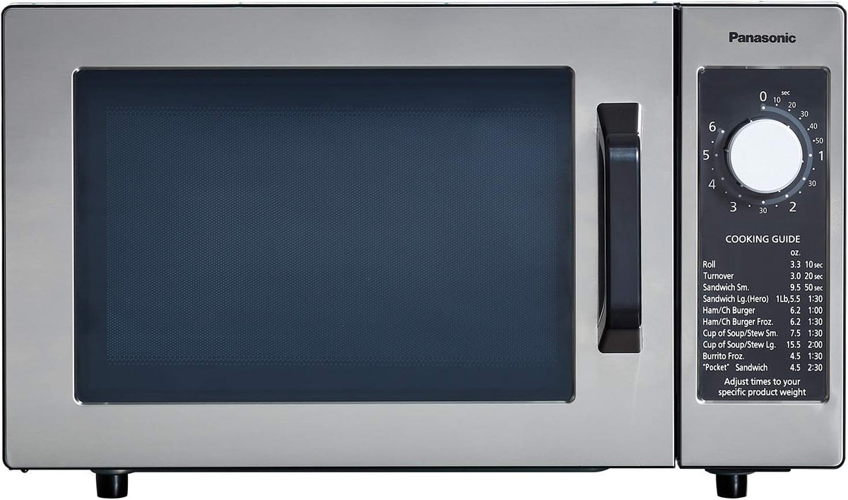 Compact Countertop Commercial Microwave Oven, 1000W, 0.8 Cu. Ft. Capacity Silver Q855313