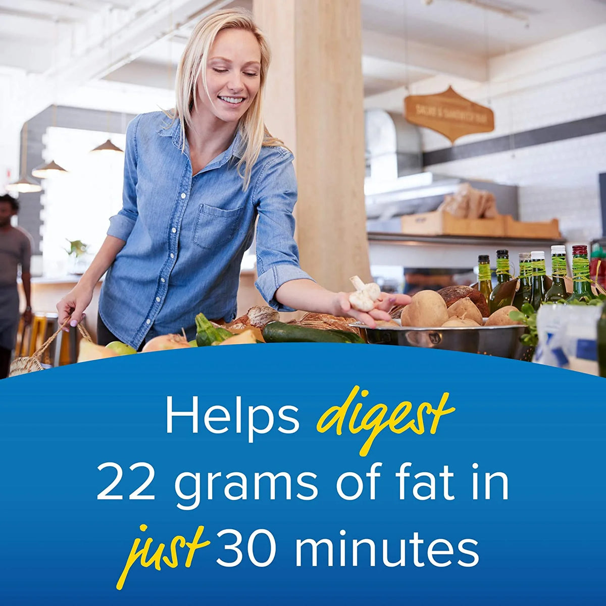 120 Capsules Vegan Gluten Free Fat Digestion Supplement E6162