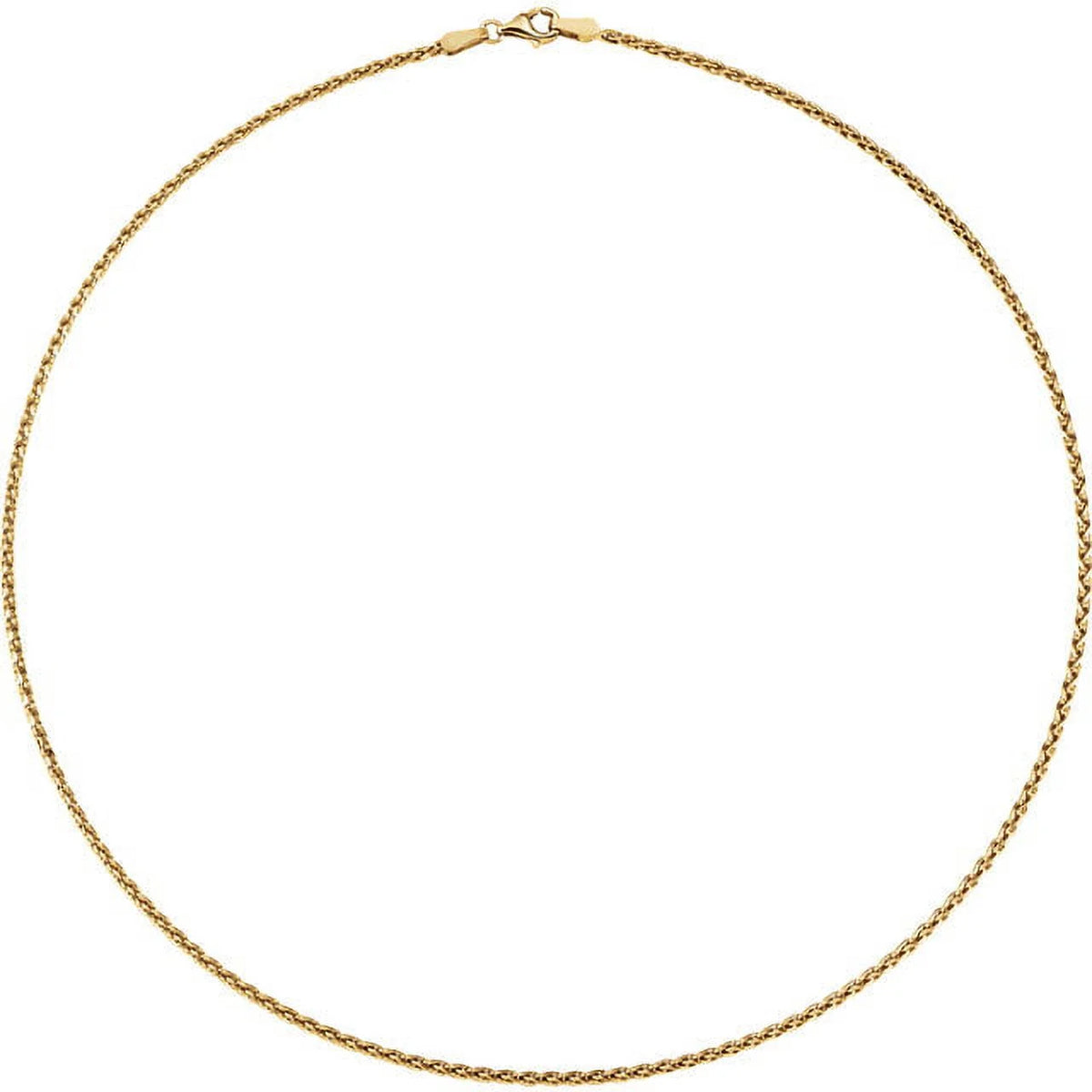 18K Yellow Gold 1.9mm Wheat 18" Chain W963753
