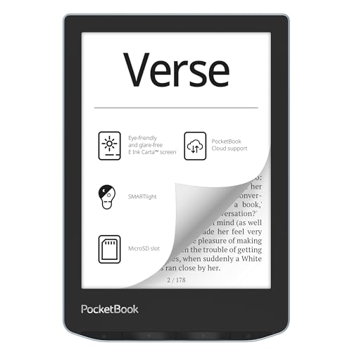 E-Reader with 6'' E-Ink Touchscreen in Bright Blue P31870