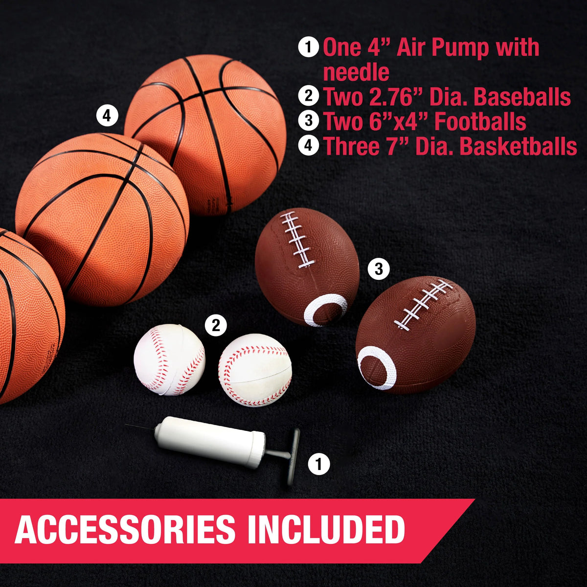 3 in 1 Basketball Football Baseball Game with LED Scoring System N56966
