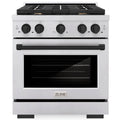 30 4.2 cu. ft. Gas Range with Convection Gas Oven in Stainless Steel and Matte Black Accents J3961