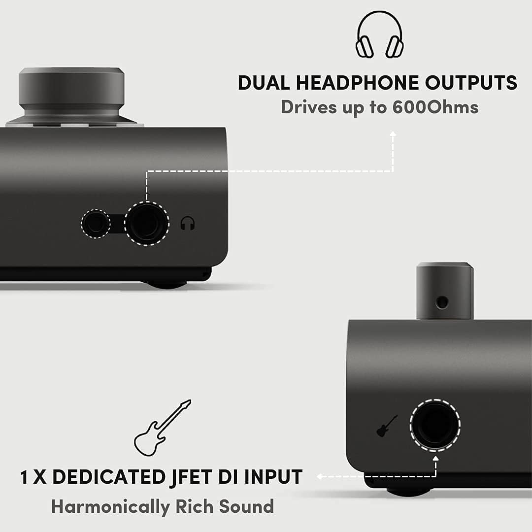 USB-C Audio Interface with Headphones and XLR Cable M586882