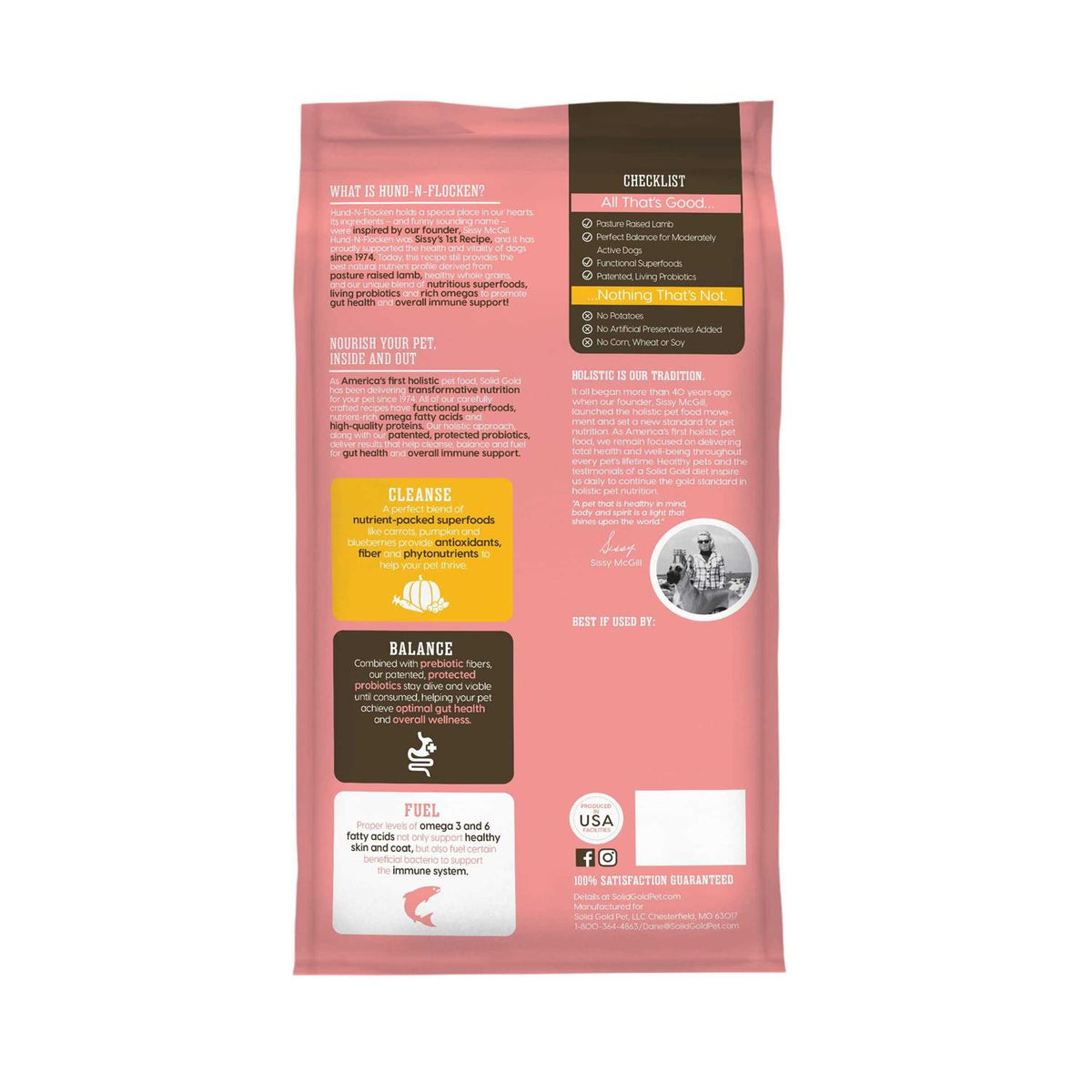 Solid Gold Hund-N-Flocken Dry Dog Food Lamb B4627