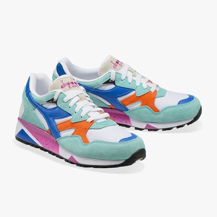 Blue Orange Lilac Trainers B99340