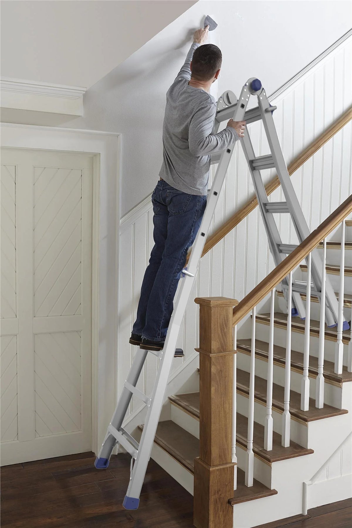 22 foot Reach Height Aluminum Multi-Position Ladder, 300 lb. Load Capacity Type IA Duty Rating N121087