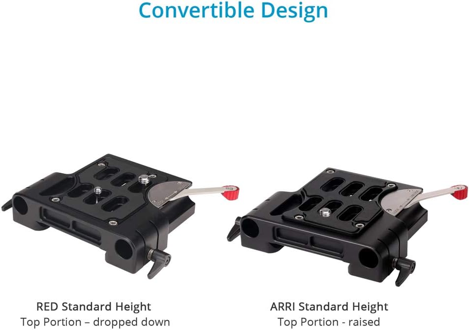 15mm Quick Release Camera Base Plate with Dovetail CNC Aluminum Baseplate C4017
