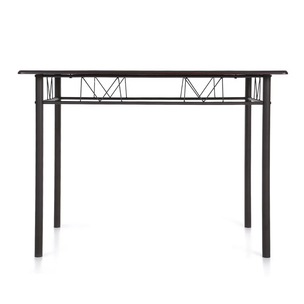 Black Metal Dining Table Chairs Set N655