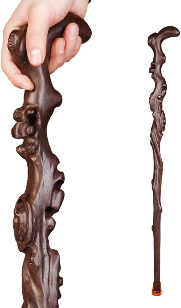 Wood Cane with Curved Handle Walking Stick W846