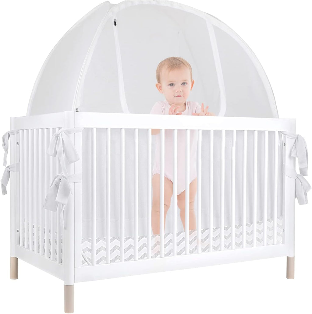 Baby Crib Tent Mosquito Net See Through Mesh Pop-up Canopy S298725