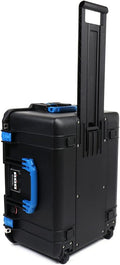Black Air Case with Blue Handles & Latches, Wheels F82728