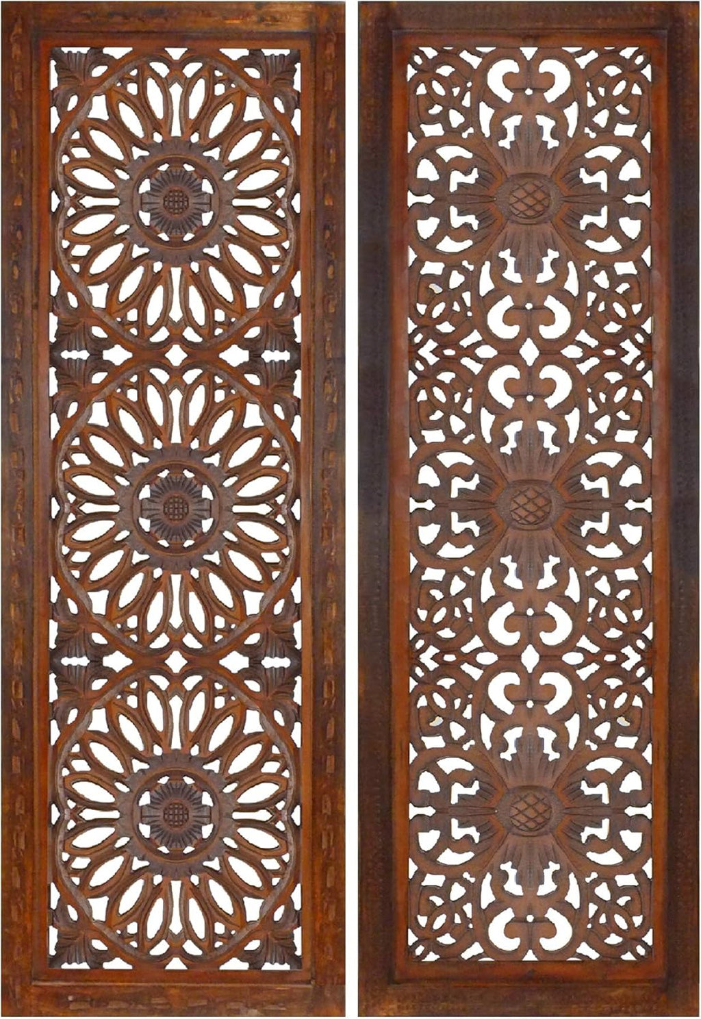 Black and Brown Rectangular Wall Panel L83873
