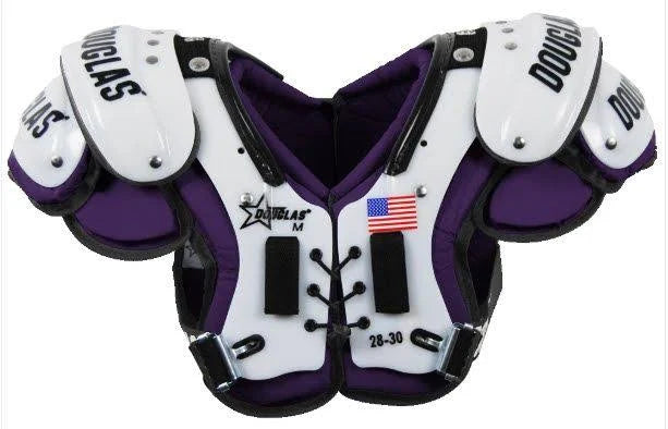 Douglas Junior Pro Shoulder Pads, Kids, XL, Purple T58554