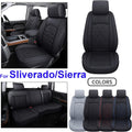 Black&Blue Synthetic Leather Seat Cover Full Set V300