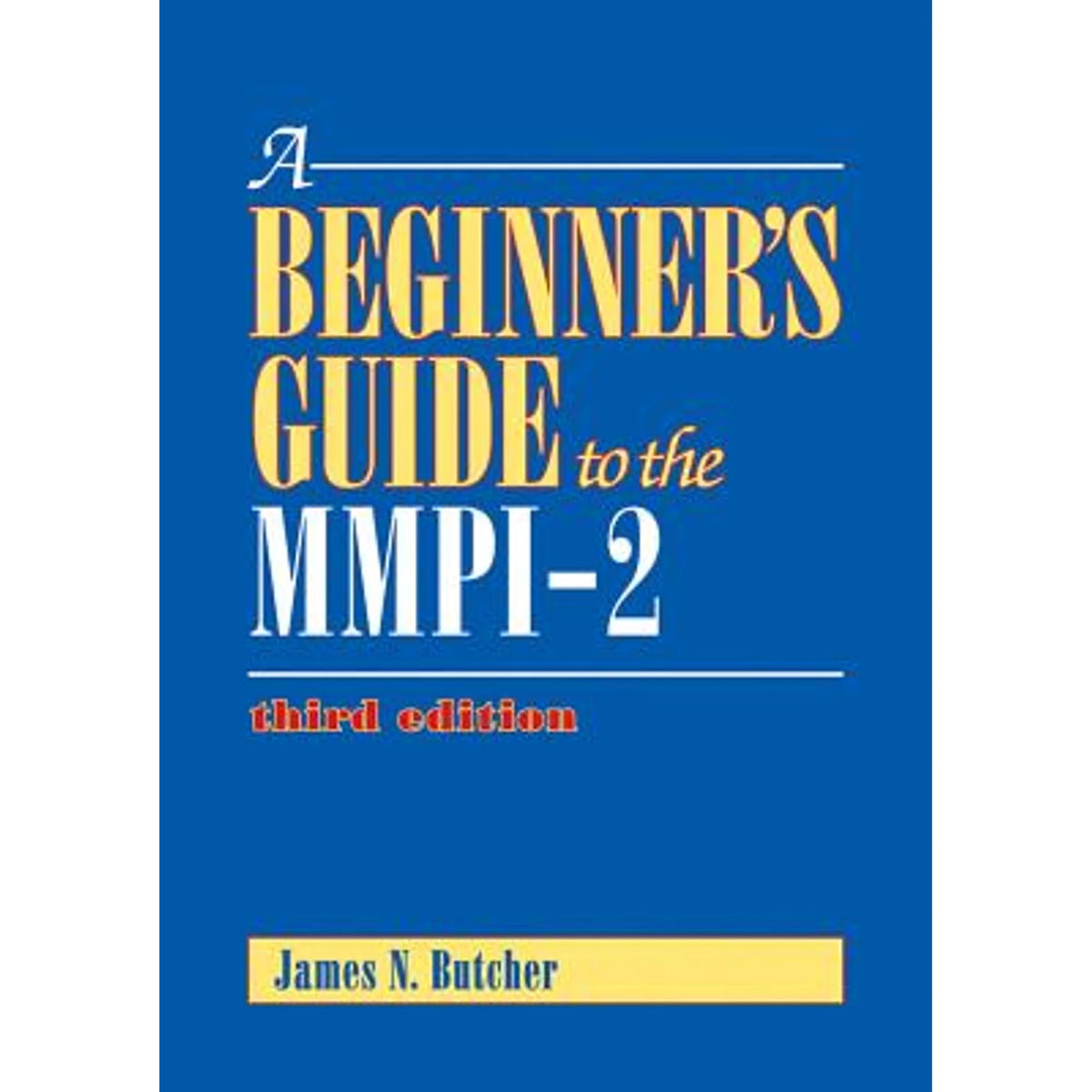 Pre-Owned A Beginner's Guide to the Mmpi-2 Hardcover E88658