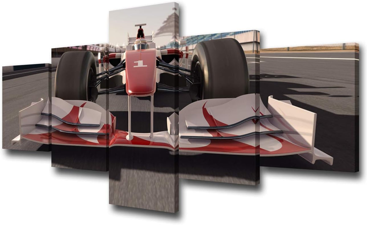 Racing Car Canvas Wall Art 60''Wx32''H Pack of 2 R1574