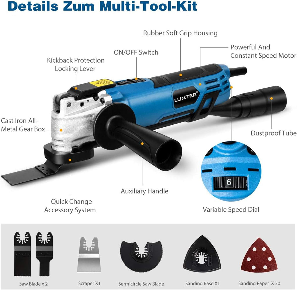 Oscillating Multi Tool with 35 Pc Accessories, Pack of 2 Y585543