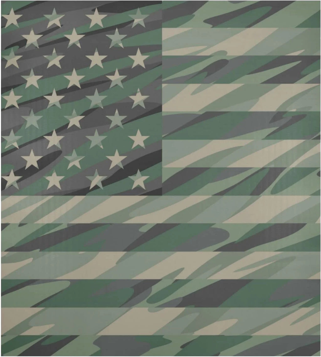 Military Camouflage American Flag Dishwasher Magnet Cover 23" x 26" G1998
