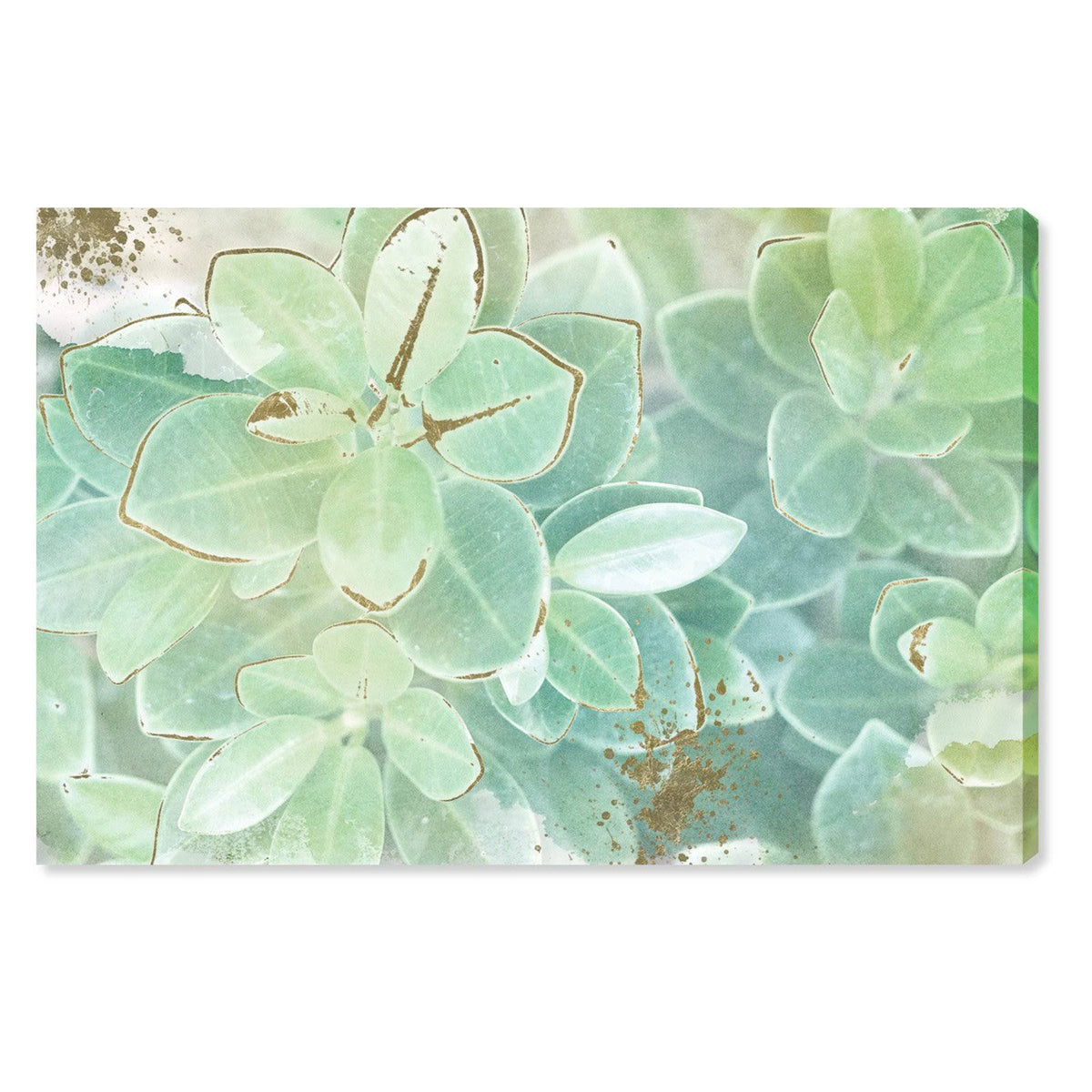 Soft Leaves Canvas Art, 60W x 40H, Green P78401