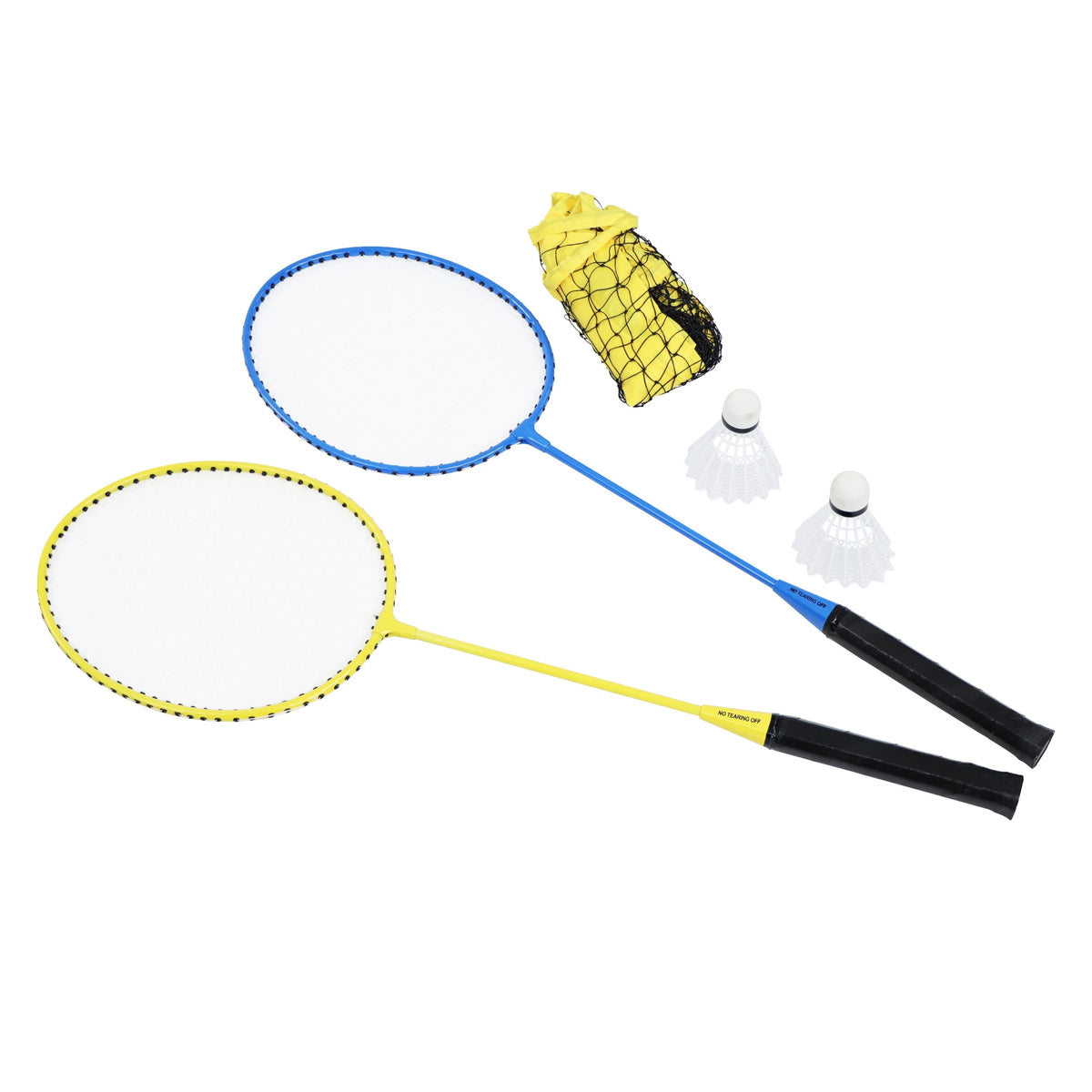 Outdoor Badminton Set with Net Rackets and Birdies K894802