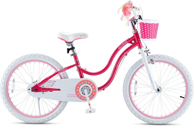 20 Inch Kids Bike with Kickstand Basket Pink K6073