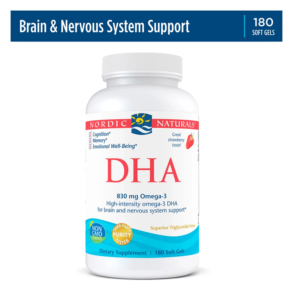 DHA Strawberry Fish Oil Softgels 180 Ct D673402