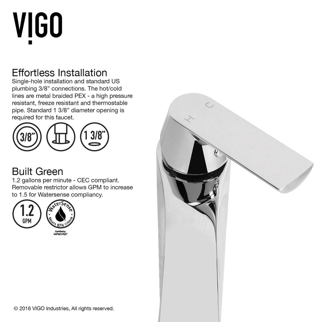 Chrome Single Hole Bathroom Faucet N2073